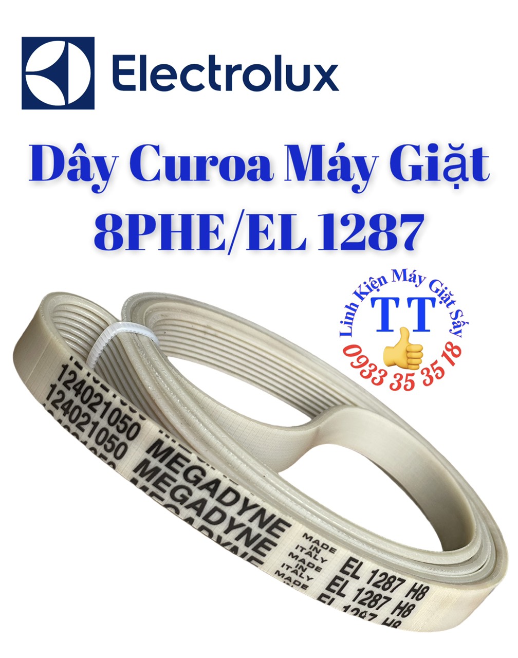 Dây curoa 1287 máy giặt electrolux