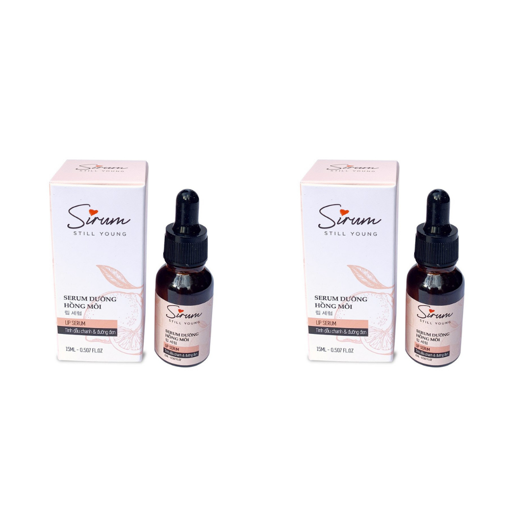 Combo 2 Serum dưỡng môi Sirum 15ml dưỡng ẩm môi trong 5 giây giúp môi hồng hào, giảm thâm môi, cho lớp son đẹp