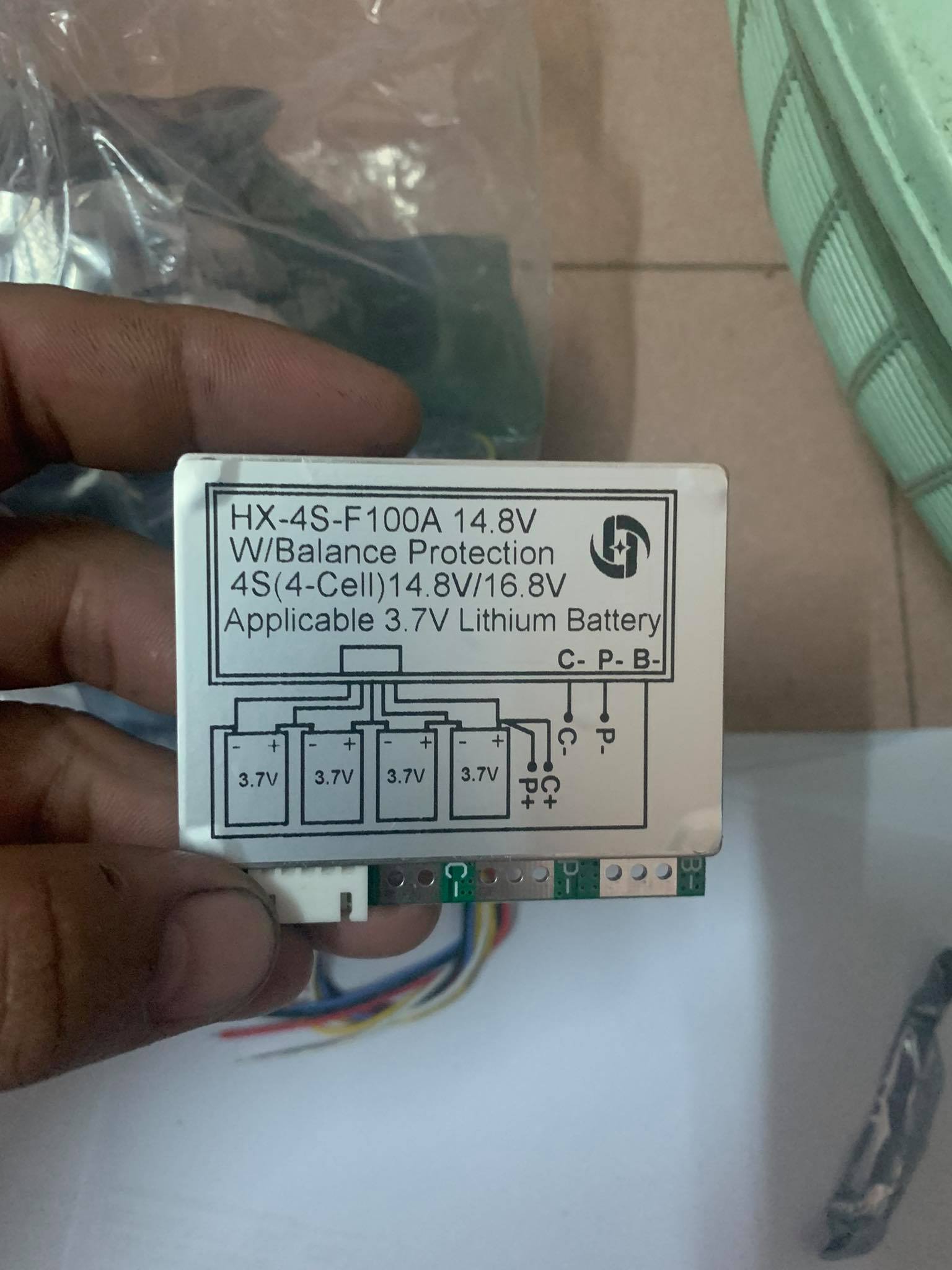 Mạch Bảo Vệ Pin Lithium 18650 3.7V BMS 4S 100A - Hệ 4 Cell Nối Tiếp