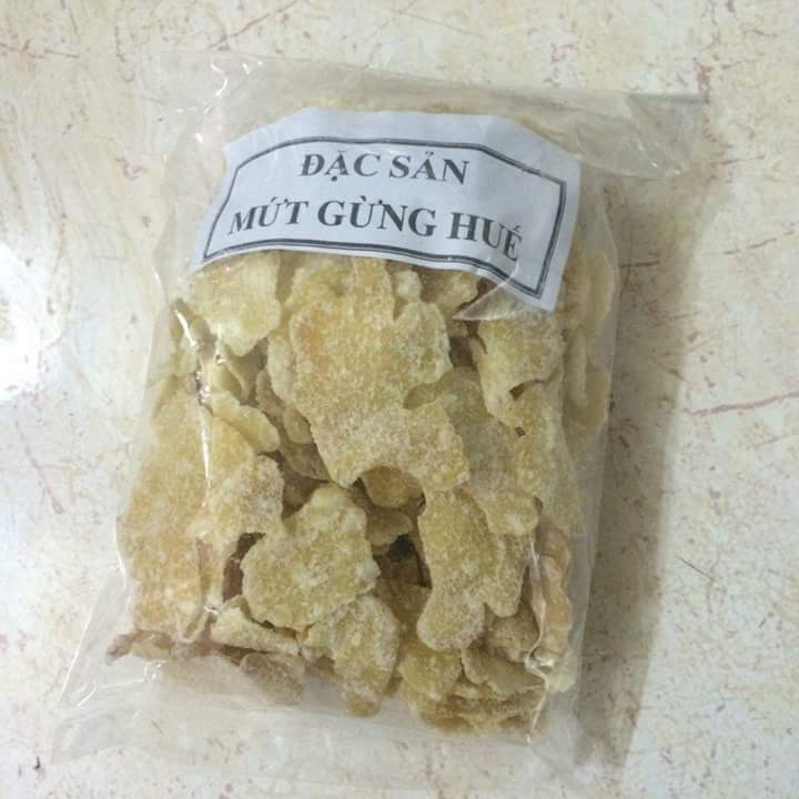 100g MỨT GỪNG HUẾ ĐẶC BIỆT THƠM NGON Mứt gừng Huế nhà làm thủ công sạch sẽ nguyên chất Bánh mứt tết