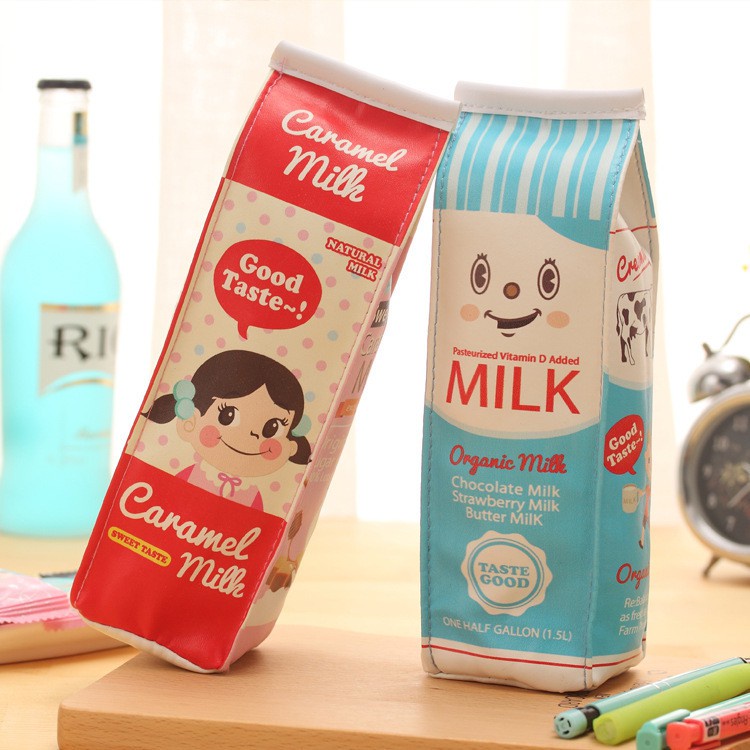 Hộp đựng bút hình hộp sữa to