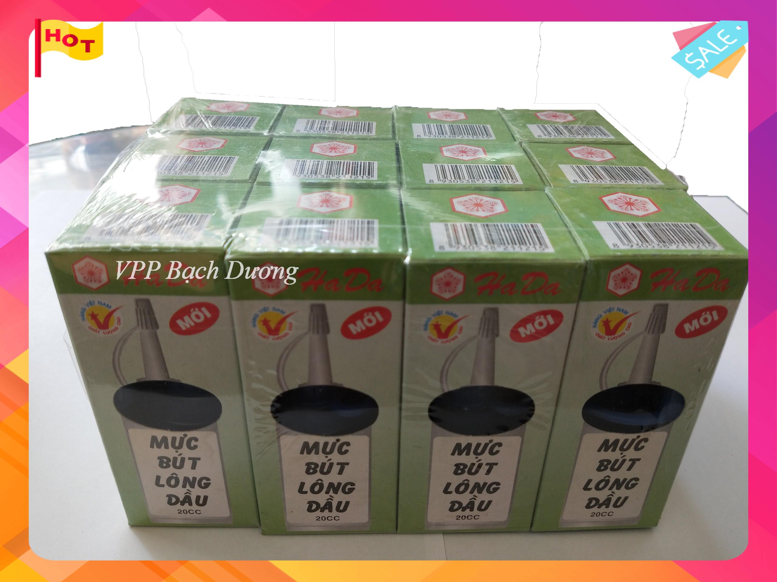Mực lông dầu hada - 12 chai