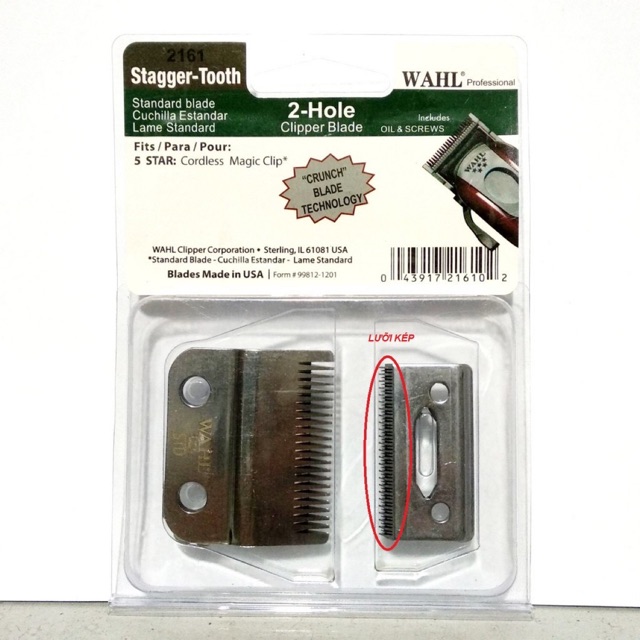 Lưỡi Kép Tông Đơ Cắt Tóc Wahl - Lắp được nhiều dòng tông đơ barber Lưỡi Kép Tông Đơ Cắt Tóc Wahl - Lắp được nhiều dòng tông đơ barber