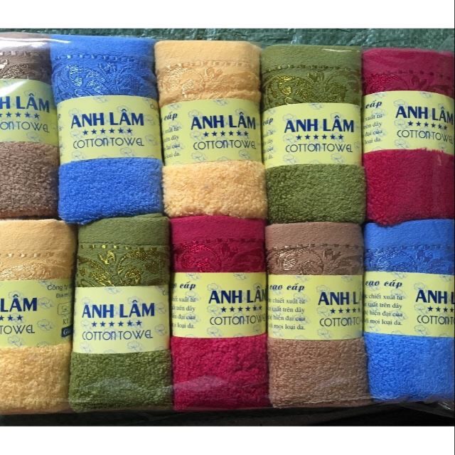 Khăn mặt cao cấp Anh Lâm / Khăn rửa mặt sợi bông siêu mềm/ Khăn mặt mềm mịn