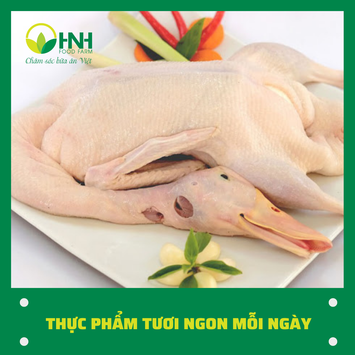 [CHỈ GIAO HÀ NỘI] Thịt ngan nguyên con làm sạch chuẩn ngon, trợ giá mùa dịch - HNH Food Farm