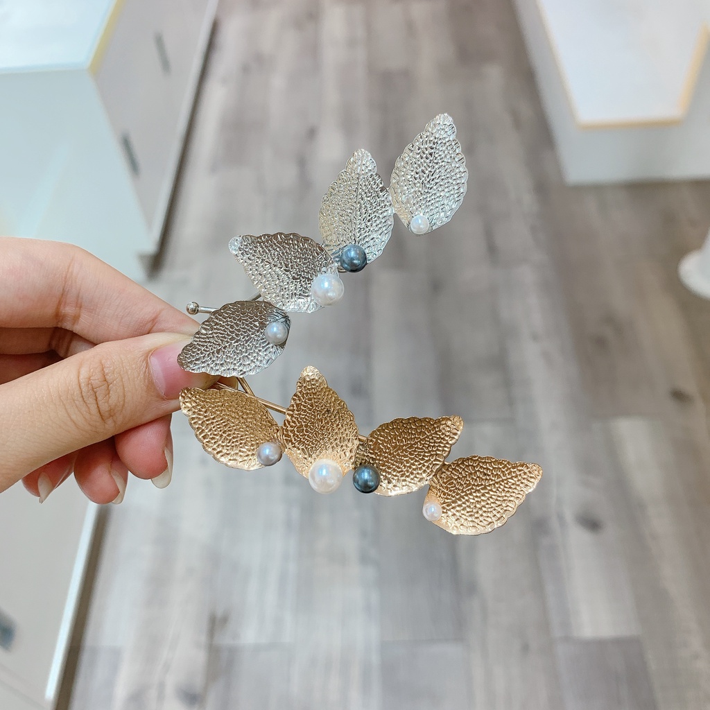 Kẹp Nơ/Kẹp Lững/Kẹp Nữa Đầu Dễ Thương, Phụ Kiện Tóc Nữ, Thời Trang Hàn Quốc