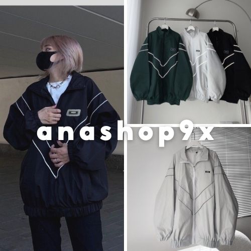 Áo khoác gió nam nữ WZS phản quang Áo khoác basic vải dù 2 lớp dày dặn ANASHOP9X
