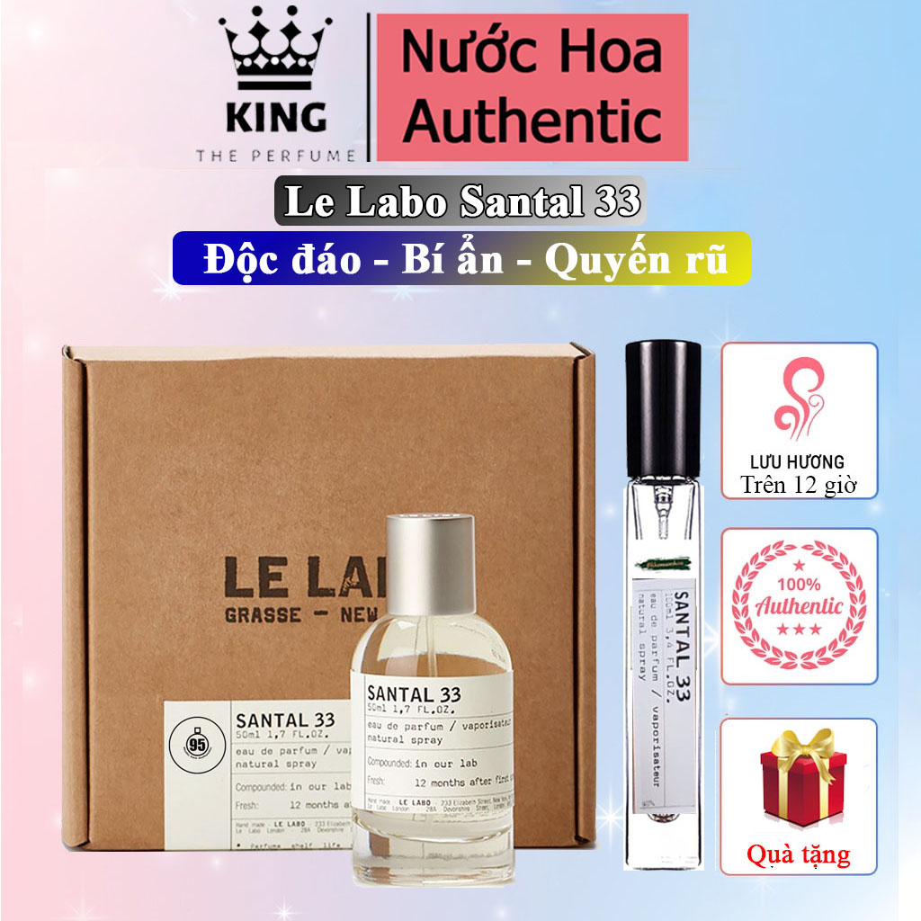Nước Hoa unisex le labo Santal 33, Nước hoa le labo, nước hoa nam , nước hoa nữ, Nước hoa mua nhiều nhấtt 2021, nươc hoa chiết chai 5-10-20ml