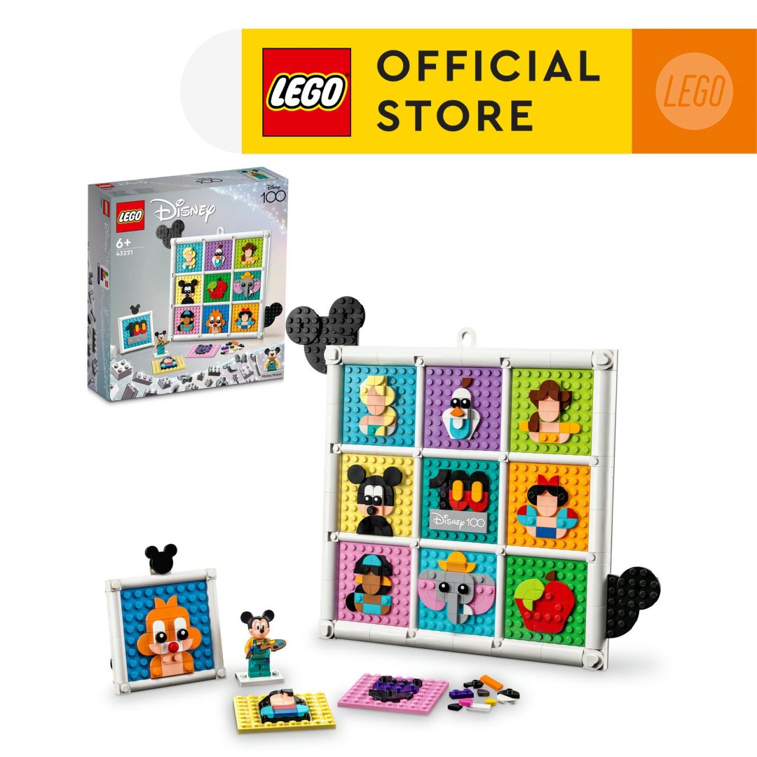 LEGO Disney Classic 43221 Đồ chơi lắp ráp Khung tranh kỉ niệm nhân vật Disney 100
