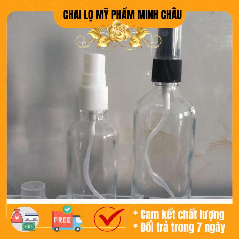 Chai xịt phun sương Thủy Tinh 50ml/100ml / chai lọ thủy tinh