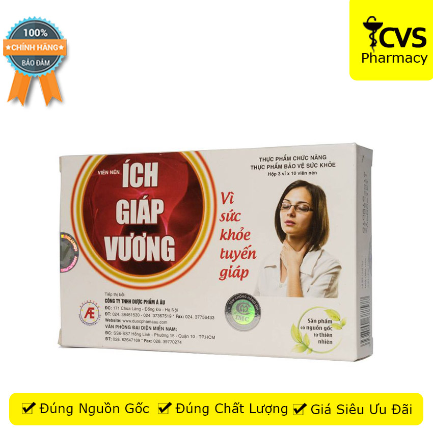 [HCM]Ích Giáp Vương Hỗ Trợ Điều Trị Rối Loạn Tuyến Giáp Hộp 30 viên