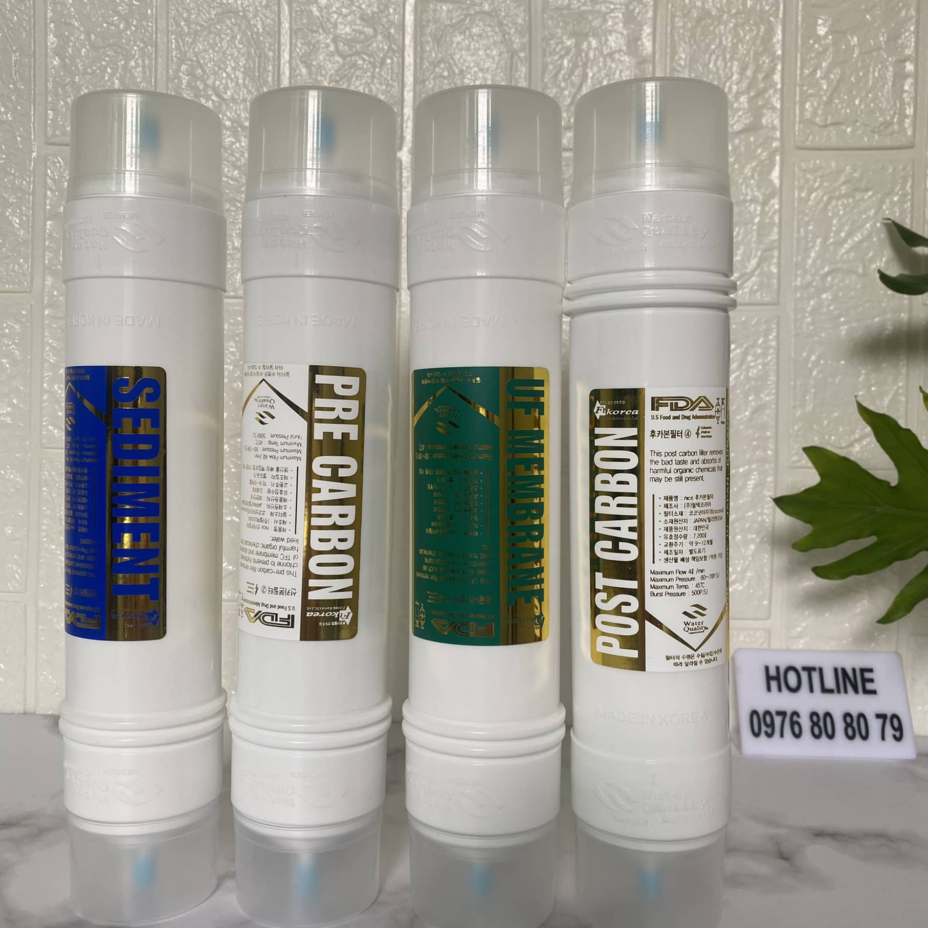 Lõi lọc hàn quốc 1234 - lõi 1,2,3,4 korea - lõi sediment, pre carbon, uf, post carbon cho máy nóng lạnh hàn quốc ❤️best product❤️|minhquanhome|