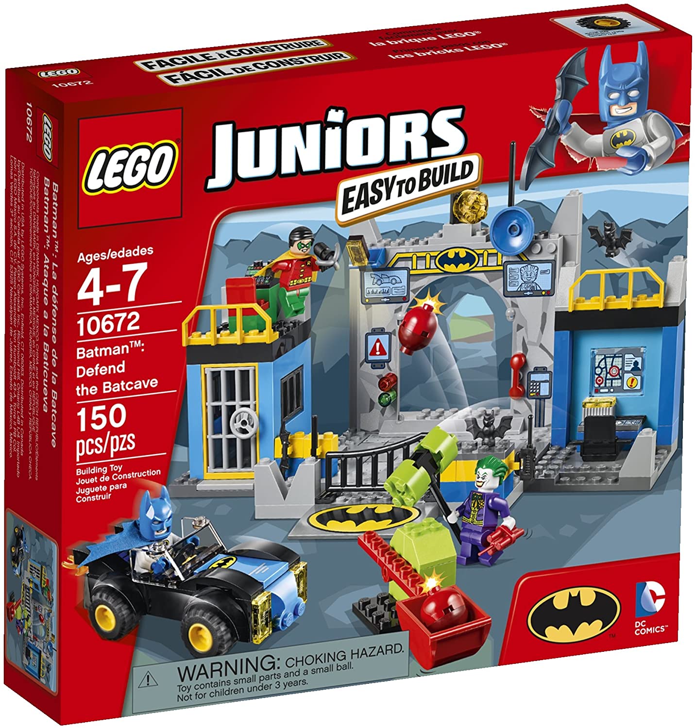 From Denmark】LEGO Juniors 10672 Batman: Protecting the Bat Cave (150  pieces) Genuine Guarantee 