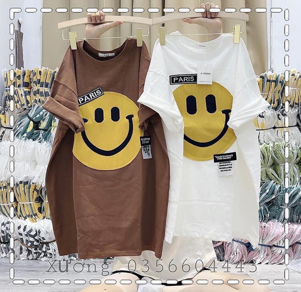 Áo phông mặt cười Chất cotton,