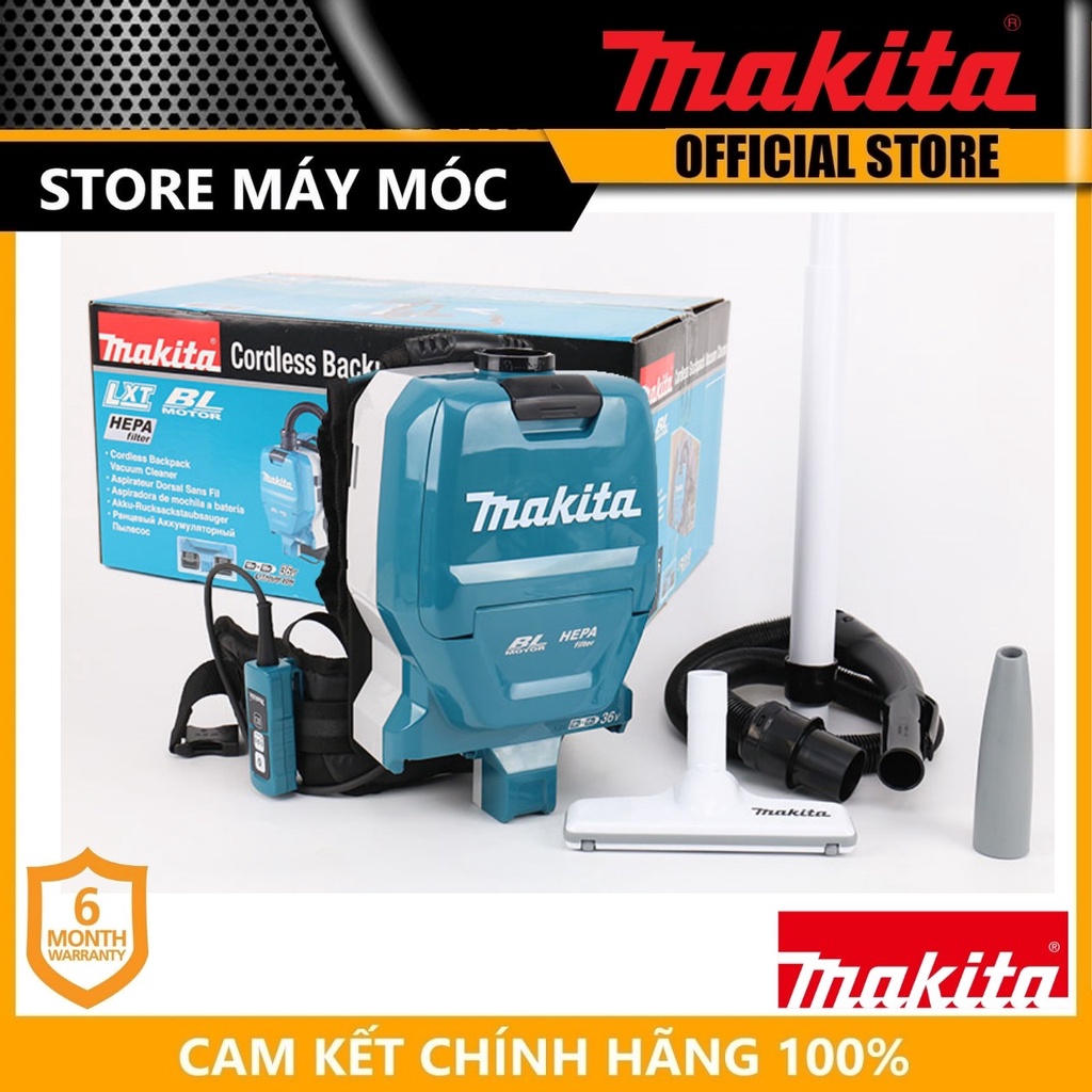 MÁY HÚT BỤI ĐEO VAI DÙNG PIN (18VX2) 11 KPA MAKITA DVC261Z- HÀNG CHÍNH HÃNG