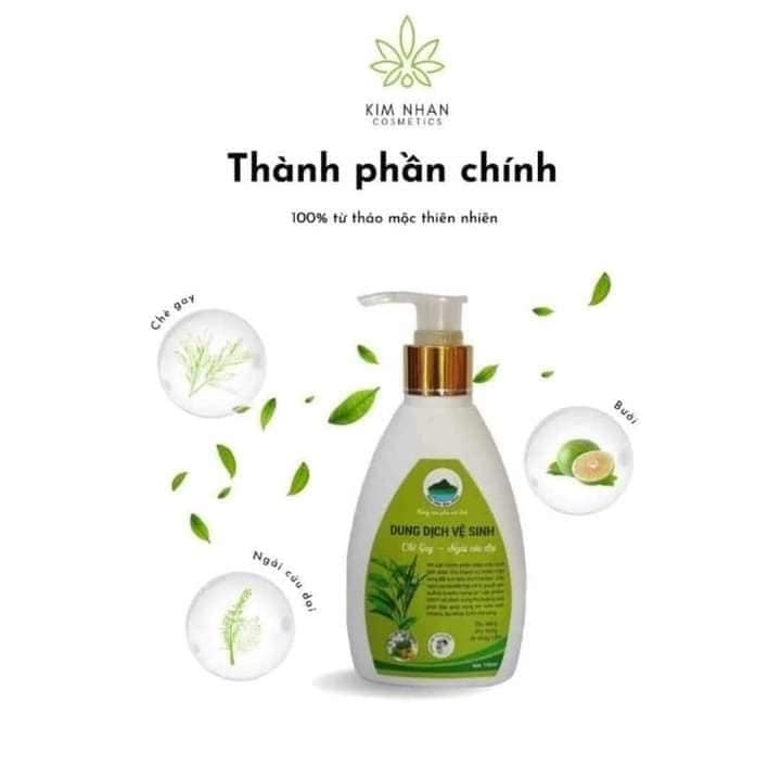 Dung dịch vệ sinh chè gay - ngải cứu dại Thảo mộc Kim nhan - 150ML