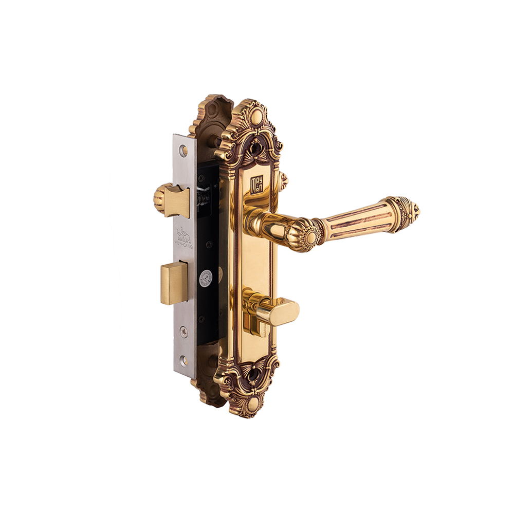 Khóa tay gạt đồng huy hoàng 5826- khóa cửa phòng