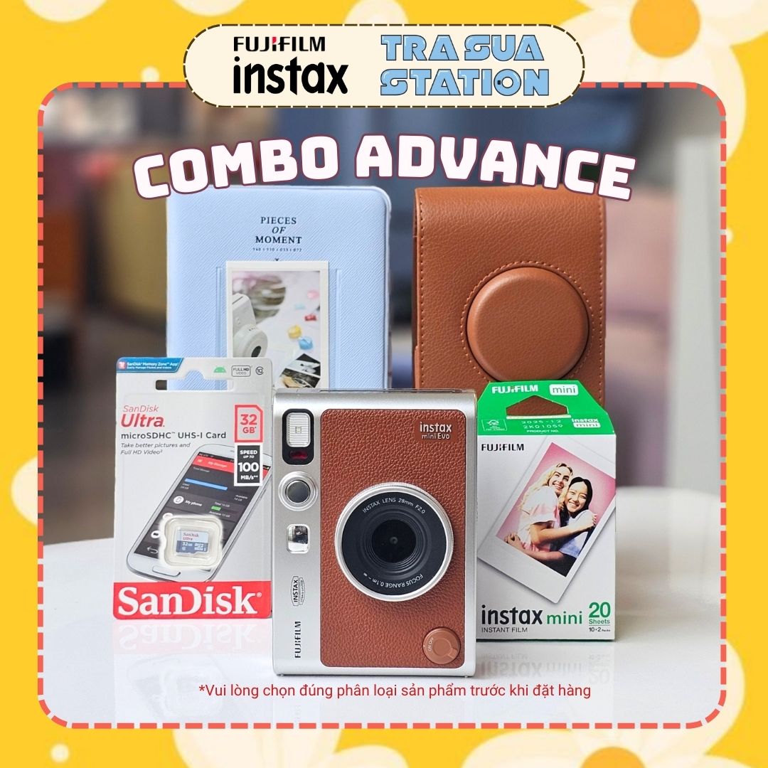 Fujifilm Instax Mini Evo - Máy ảnh lấy ngay Fujifilm - Chính hãng BH 1 năm - Tặng kèm 10 film
