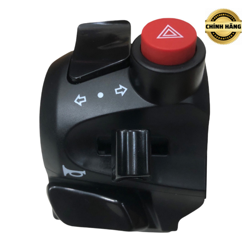 Cùm công tác trái xe CB190 chính hãng, có thêm passing ngón trỏ và hazard, TikTakMoto