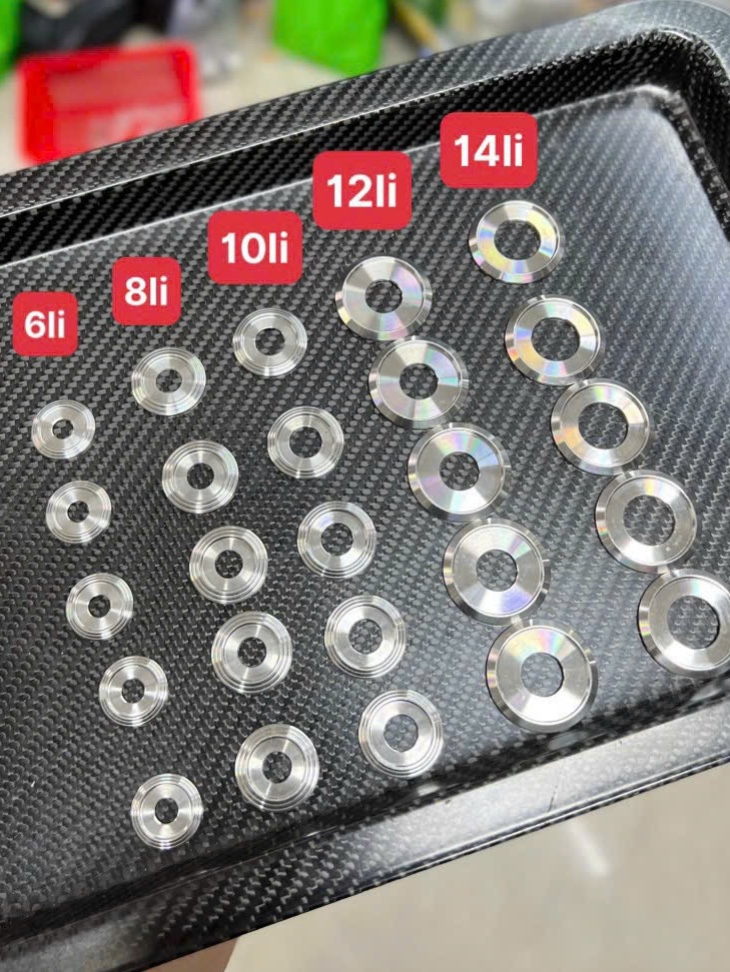 Lông đền inox 304: 6li, 8li, 10li, 12li, 14li