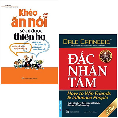 Combo sách hay sách đắc nhân tâm + khéo ăn nói sẽ có được thiên hạ