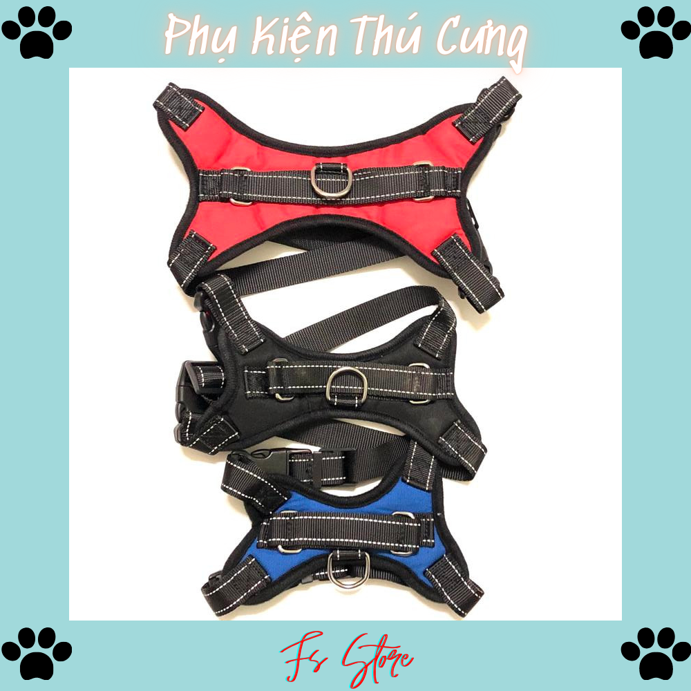 Phụ kiện cho chó, yếm ngực, đai ngực loại tốt dành cho chó mèo từ 5kg - 30kg, y3