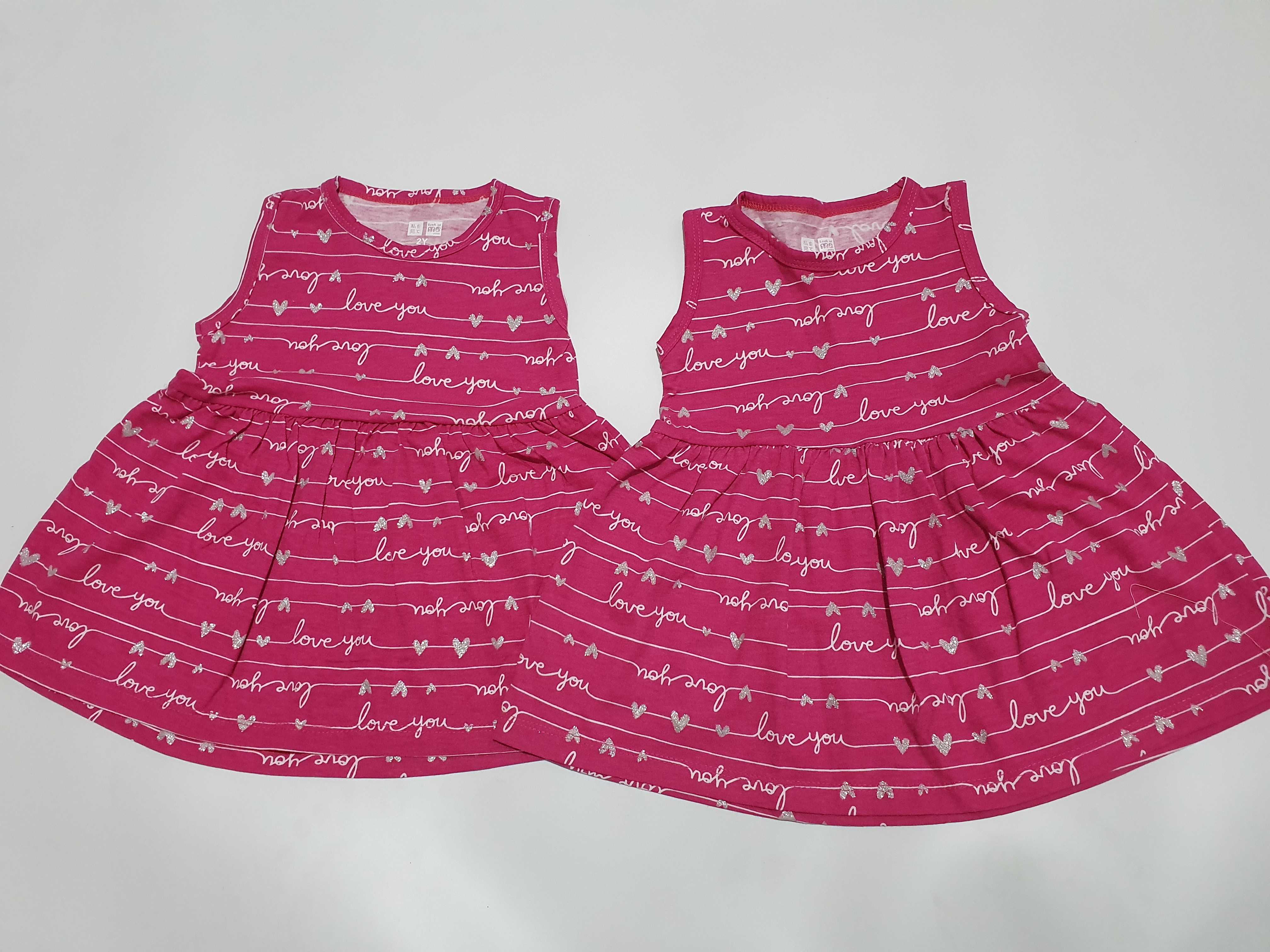 Đầm babydoll cho bé gái thun cotton xuất dư siêu dễ thương
