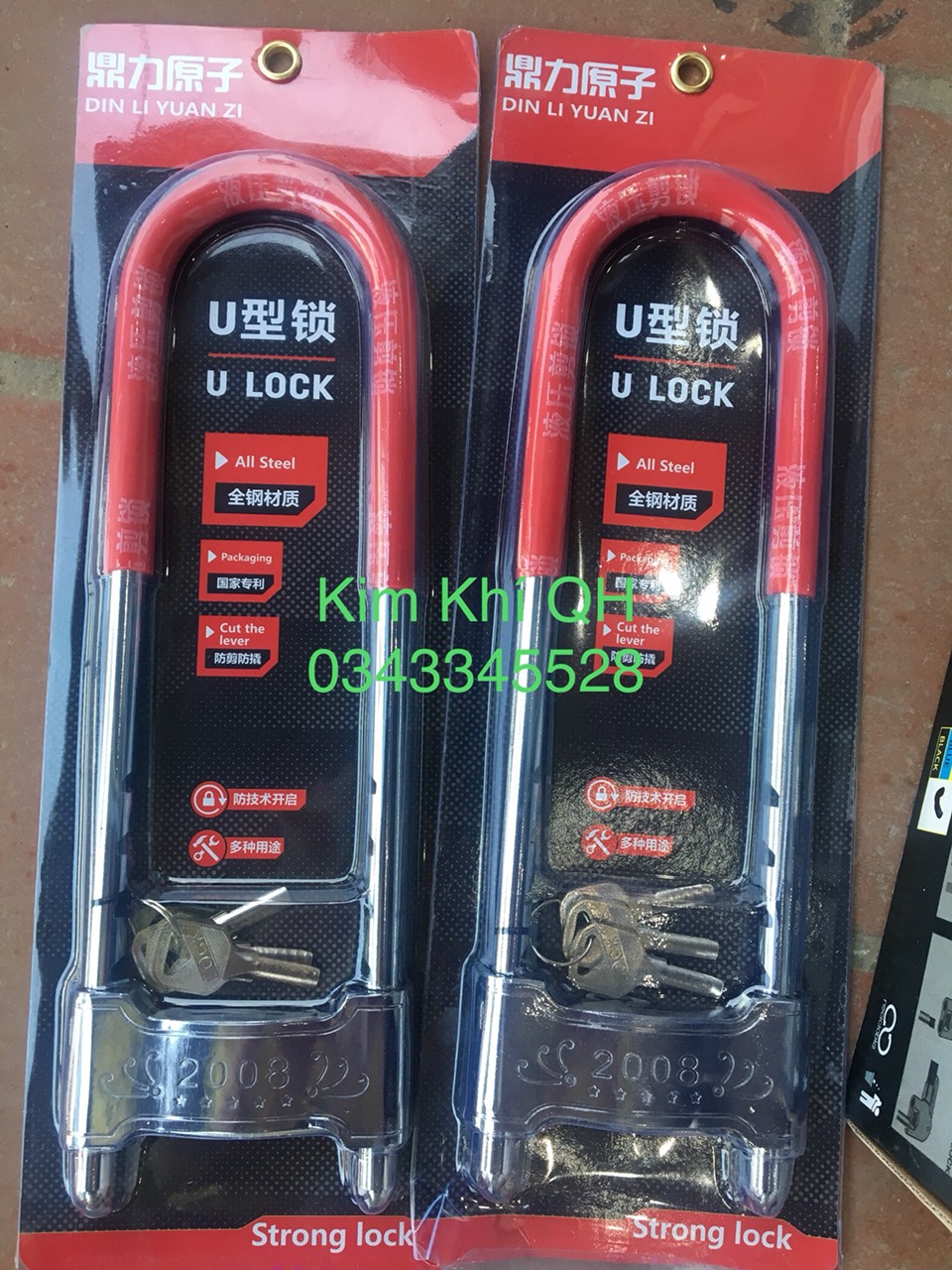 Khoá chữ u dài ,khoá cửa kính