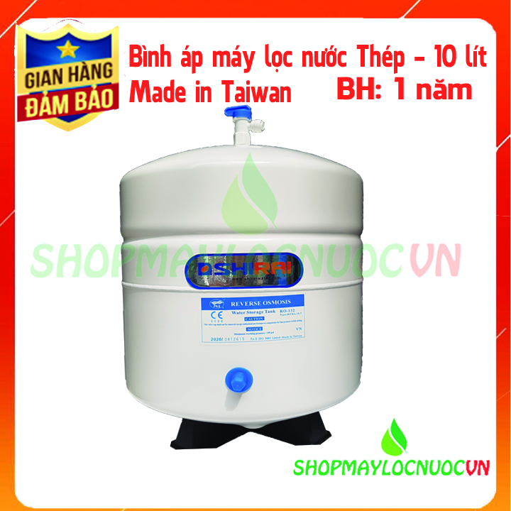 Bình áp máy lọc nước – bình áp thép siêu bền – dùng thay được cho bình áp các dòng máy lọc nước ro karofi, kangaroo – shopmaylocnuocvn