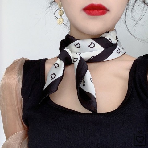 Khăn lụa vuông - Khăn turban banada quàng cổ 50x50cm màu ngẫu nhiên