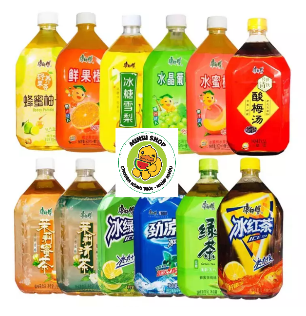 [THANH MÁT - CHAI SIÊU TO KHỔNG LỒ] 01 Chai x 01 Lít Nước ép Lê, ép Đào, ép Nho, Tắc Mật Ong chưng đường phèn thanh mát dịu ngọt Thần Thánh - Đài Loan - Giao (Date: 06 tháng)