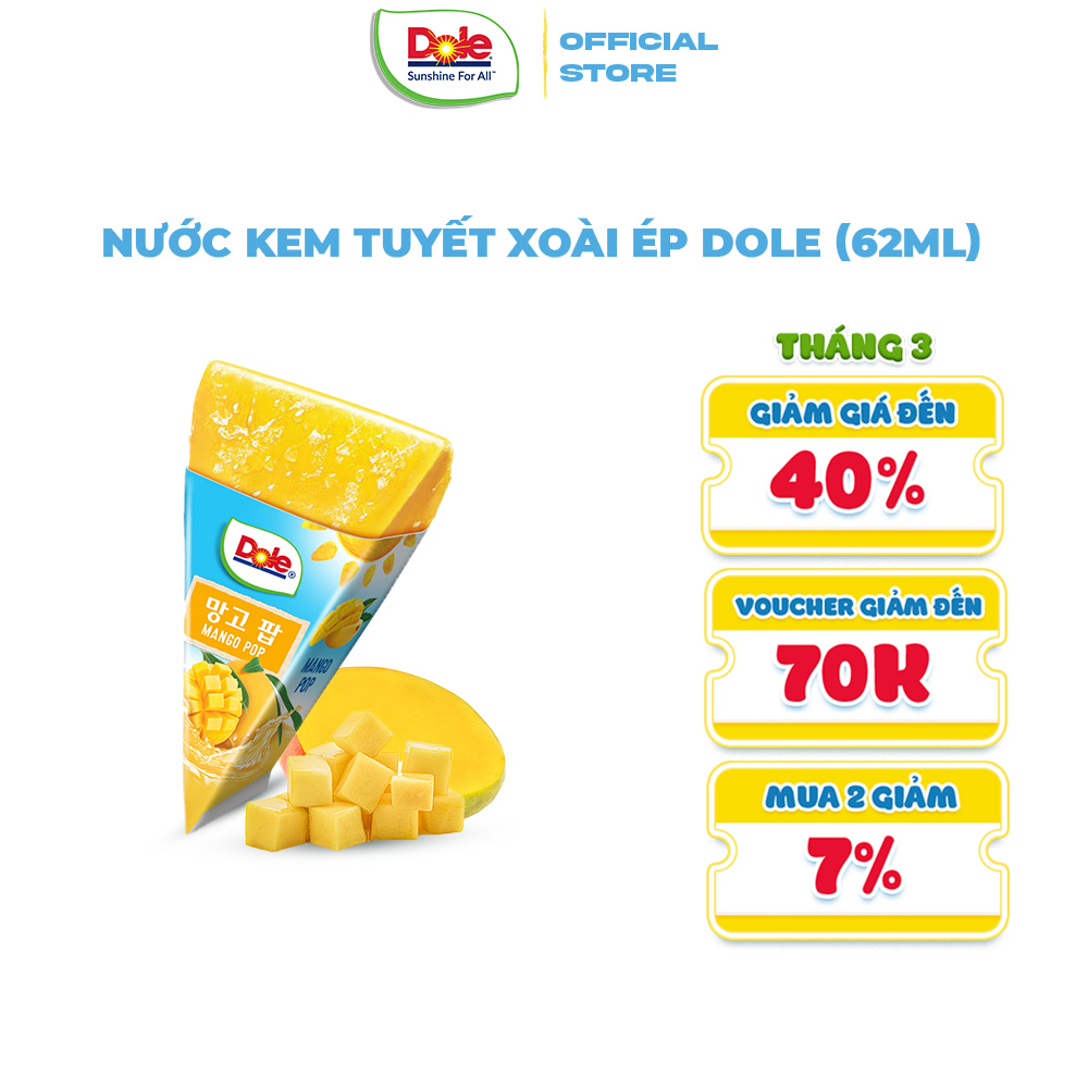 Nước kem tuyết xoài ép dole