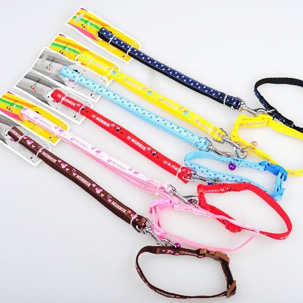Dây + vòng cổ 2 lớp cho chó mèo bản 1cm