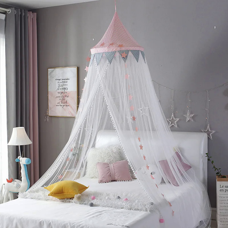 Phòng em bé Màn chống muỗi màn Giường trẻ em tán tròn Cũi lưới giường Lều