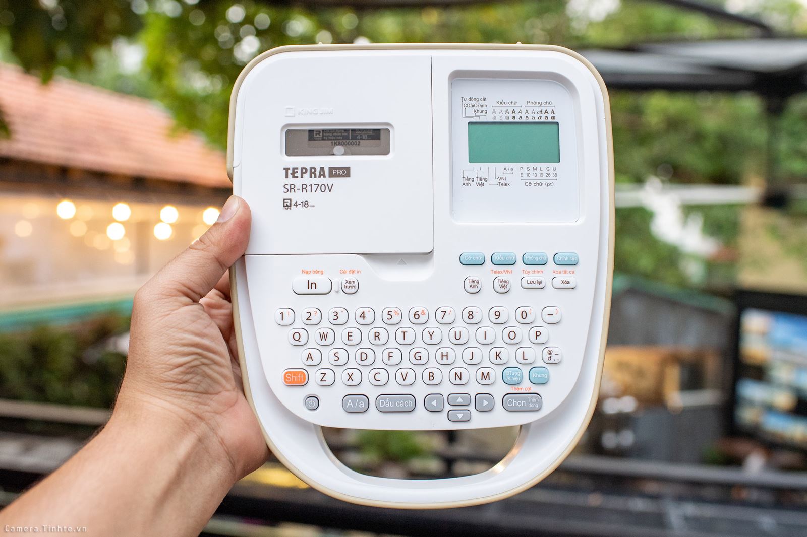 Máy in nhãn tepra sr-r170v - tiếng việt