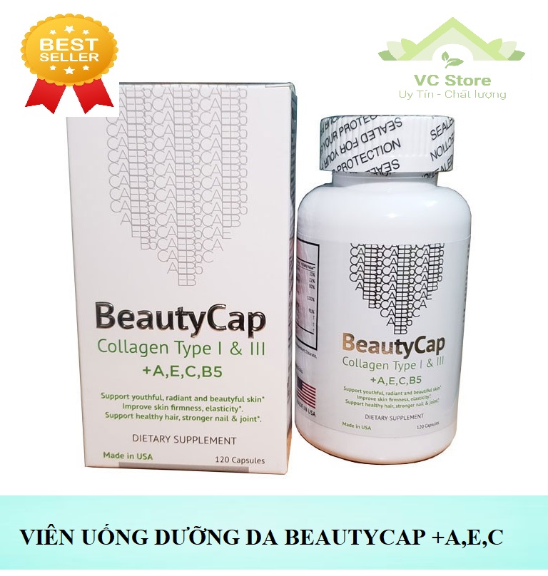 Viên Uống Dưỡng Da BeautyCap Collagen +AEC 12000mg