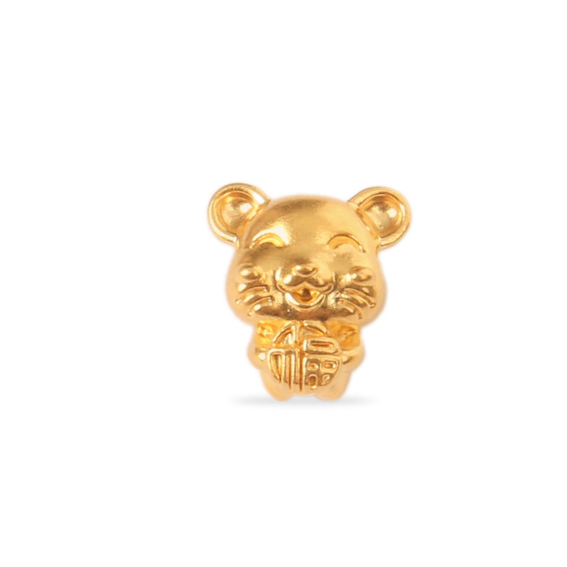 Charm vàng 24k Kim tý ôm chữ phúc - Bình an - May mắn