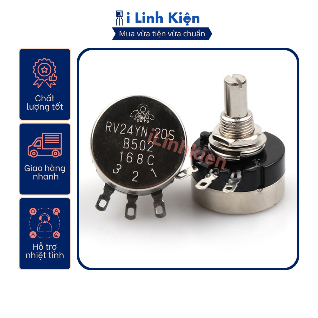 Chiết áp đơn 5k tocos rv24yn 20s b502