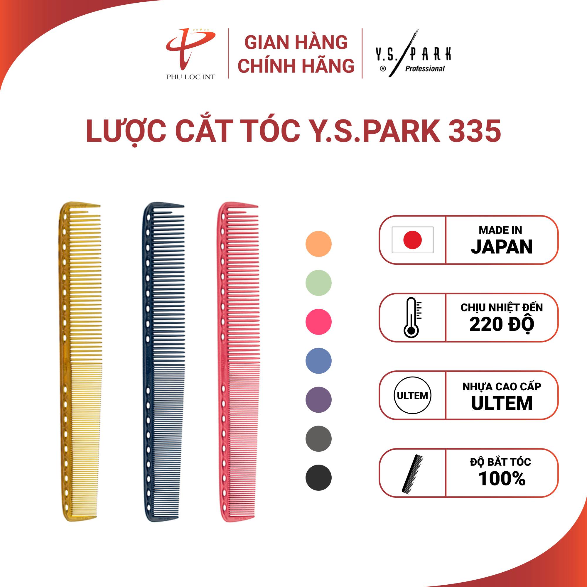 Lược cắt tóc Nhật Bản YS PARK chịu nhiệt cao cấp cho tóc dài YS-335 hàng chính hãng