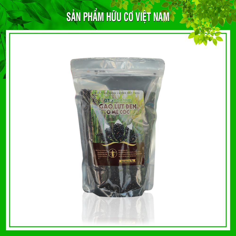 Gạo lứt đen ô mễ cốc hữu cơ qt organic/ gạo lứt ăn kiêng