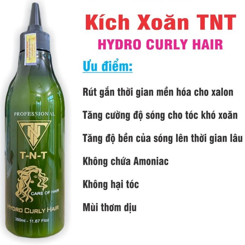 Thuốc kích xoăn TNT, kích xoăn tóc Hydro Curly Hair , thuốc làm xoăn tóc đơn giản, chính hãng công TNT_Mptochcm