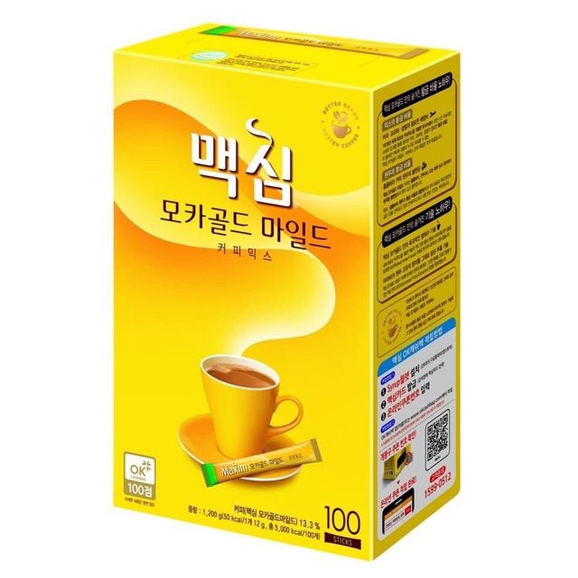 Cà phê Maxim Gold Hàn Quốc 100 gói