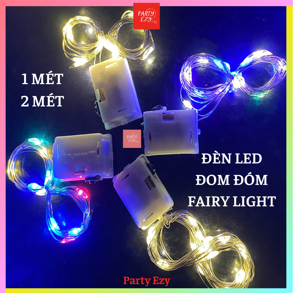 Đèn led fairy light 1m, 2m-đèn đom đóm trang trí