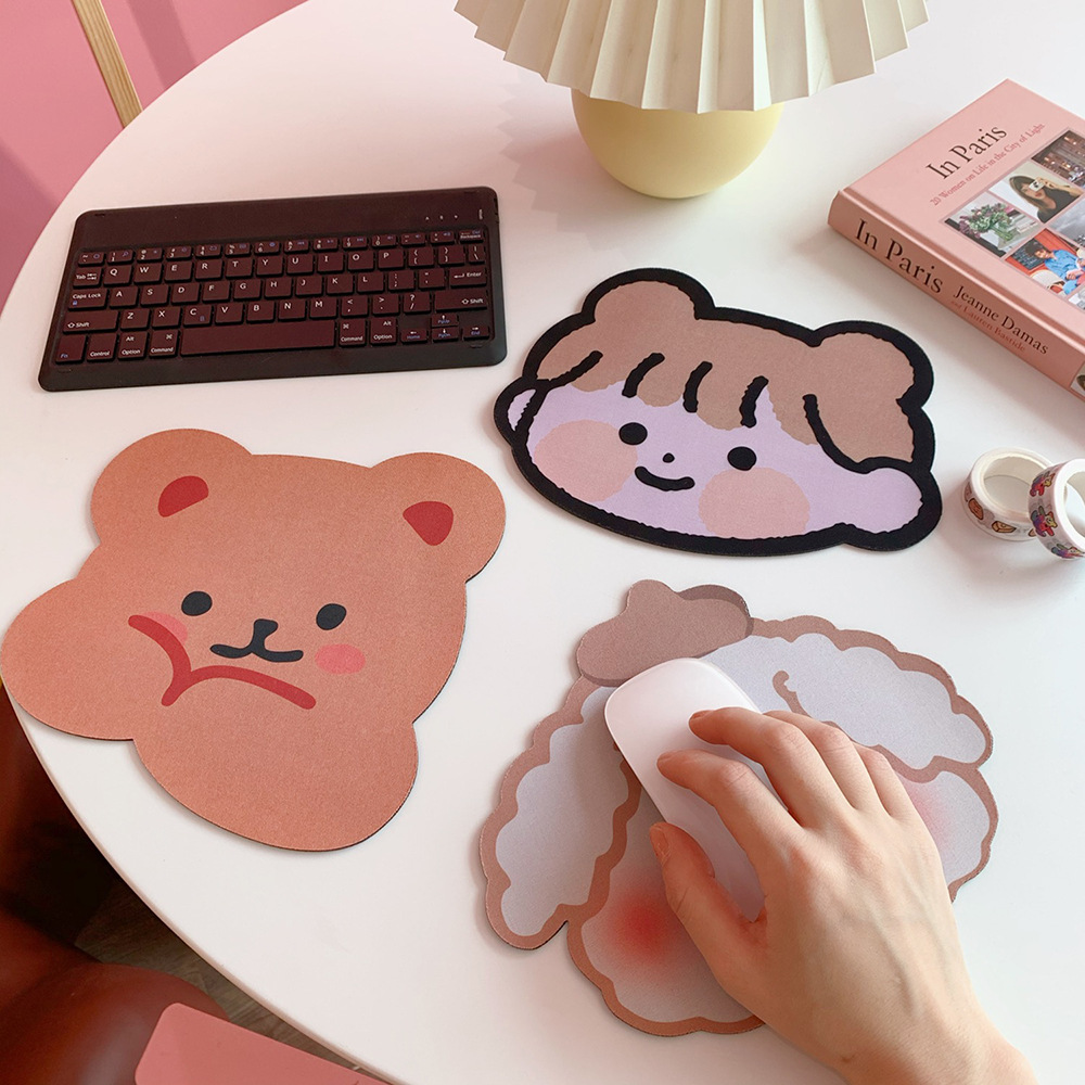 Tấm Lót Chuột Máy Tính Chống Trượt Hình Hoạt Hình Dễ Thương, Phong Cách Hàn Quốc, Chống Thấm Nước - BEYOU