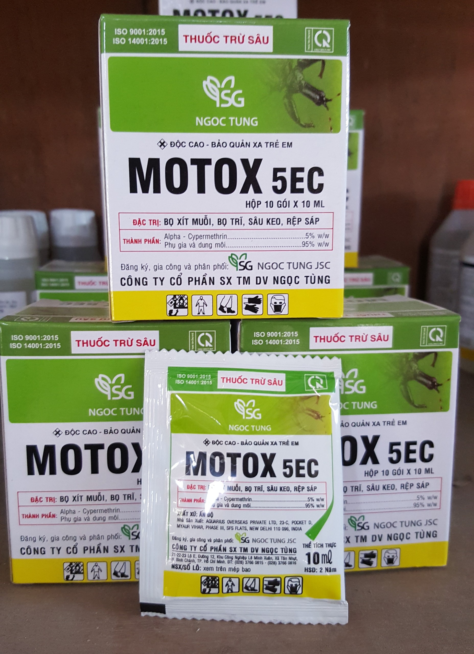 Thuốc trừ sâu Motox 5EC - hộp 10 gói