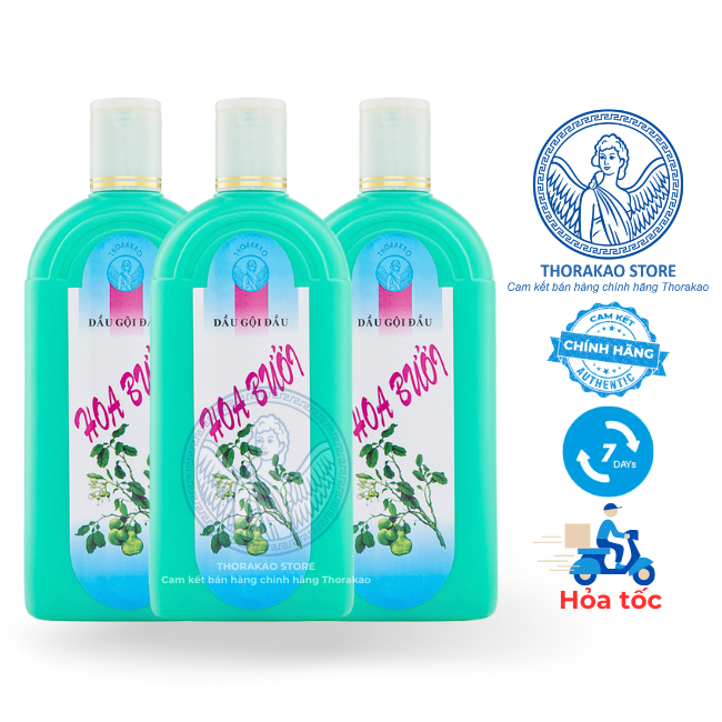 Dầu Gội Hoa Bưởi 500ml Dưỡng Tóc, Kích Mọc Tóc, Giảm Rụng Tóc - Thorakao Store.
