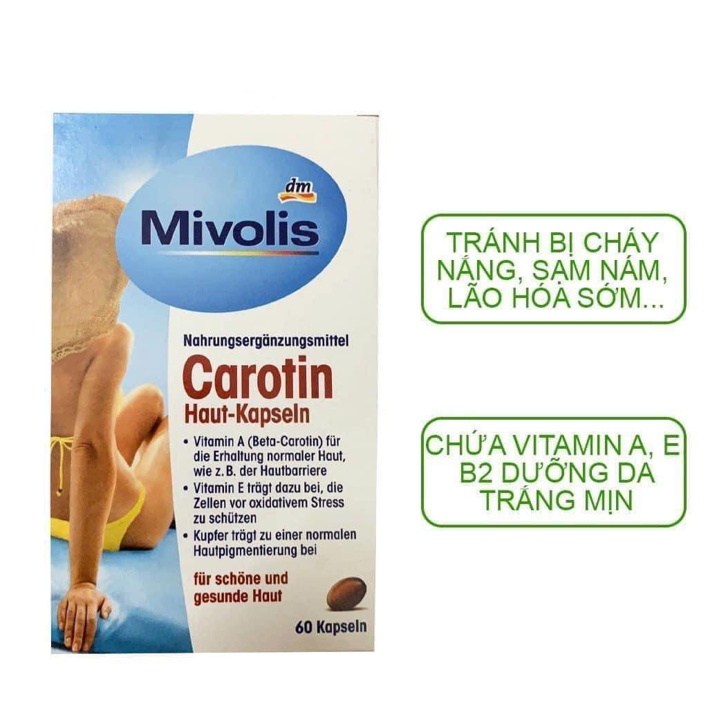 Viên uống chống nắng das gesunde plus carotim - đức