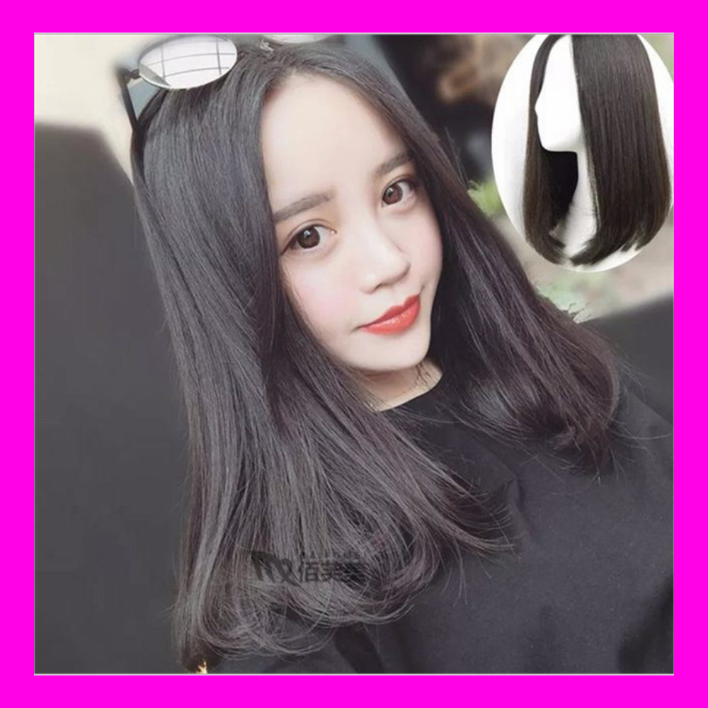 [TẶNG LƯỚI + LƯỢC + DƯỠNG] Tóc giả nữ nguyên đầu Hàn Quốc CÓ DA ĐẦU - TG80