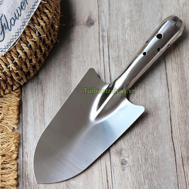 Xẻng mini làm vườn inox