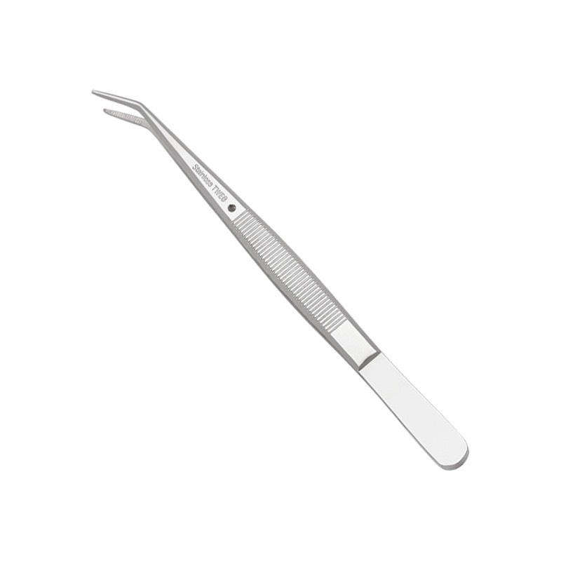 Nhíp gắp chỉ cong aktion loại cao cấp stainless twe6 dài 155mm